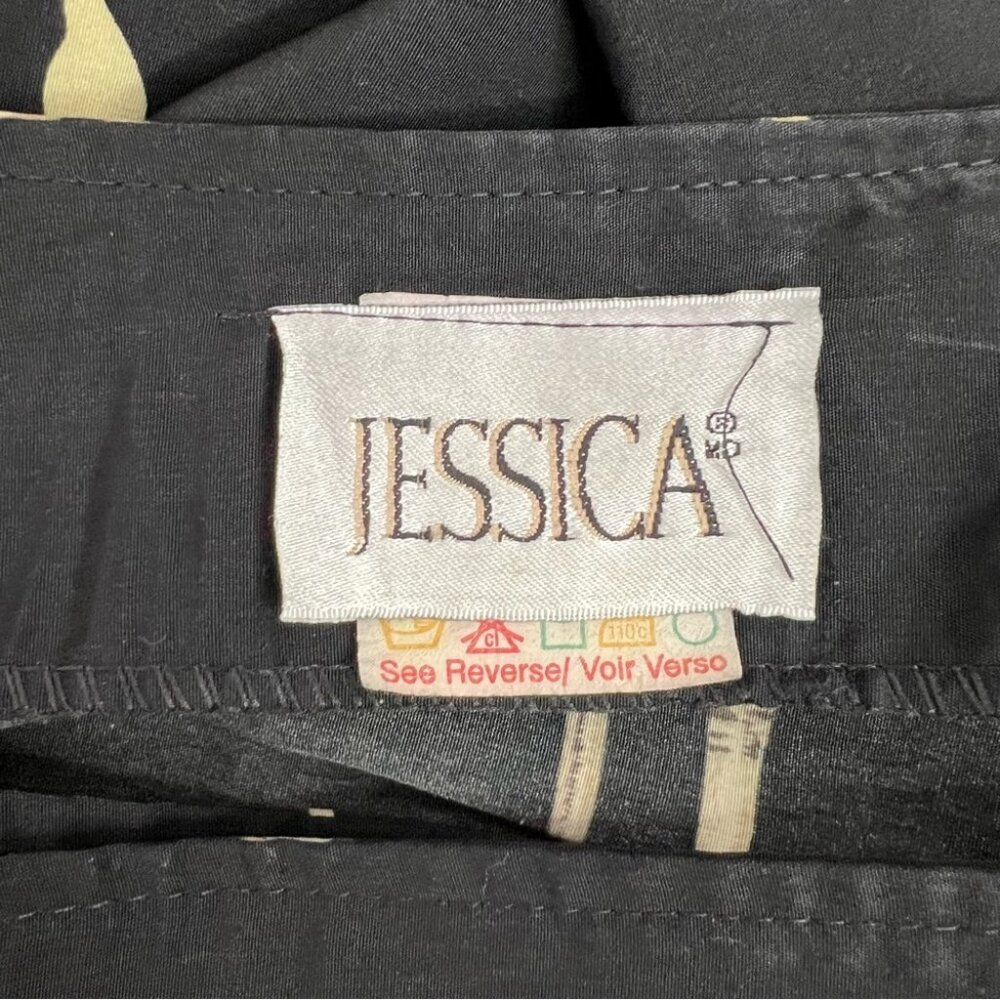 Jessica skirt bamboo sticks tropical Black and Gold Bamboo Pencil Skirt - Picture 9 of 12